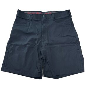 Wrangler Outdoor Series Shorts Mens 36 Black Stretch Nylon Cargo Hiking Shorts